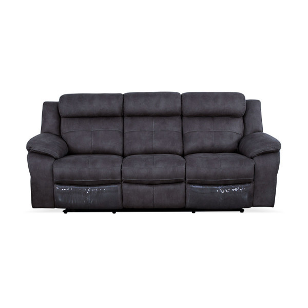 Theo 3 Seater Recliner Grey